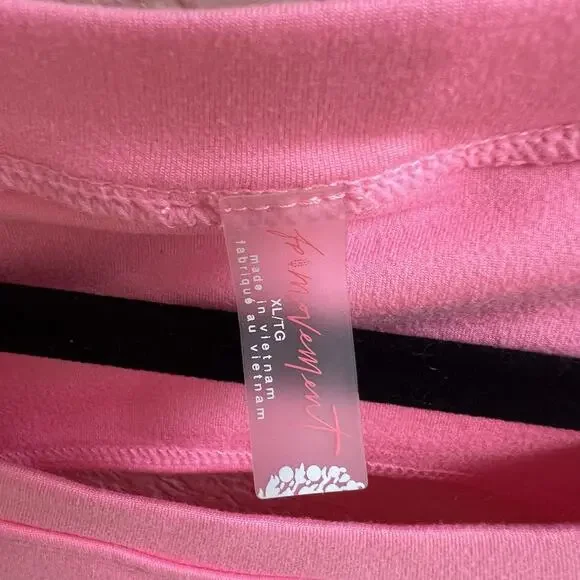 Free People Movement Pink Easy Does it Mini Dress Romper Jumper Sz XL Athleisure - Picture 5 of 9